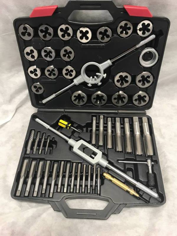 lot 29 image: Professional Tungsten Steel 51pc SAE Tap & Die Set $229 retail