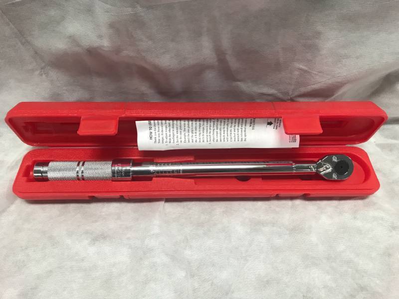 lot 50 image: Stanley Proto 38dr Ratcheting Micrometer Torque Wrench