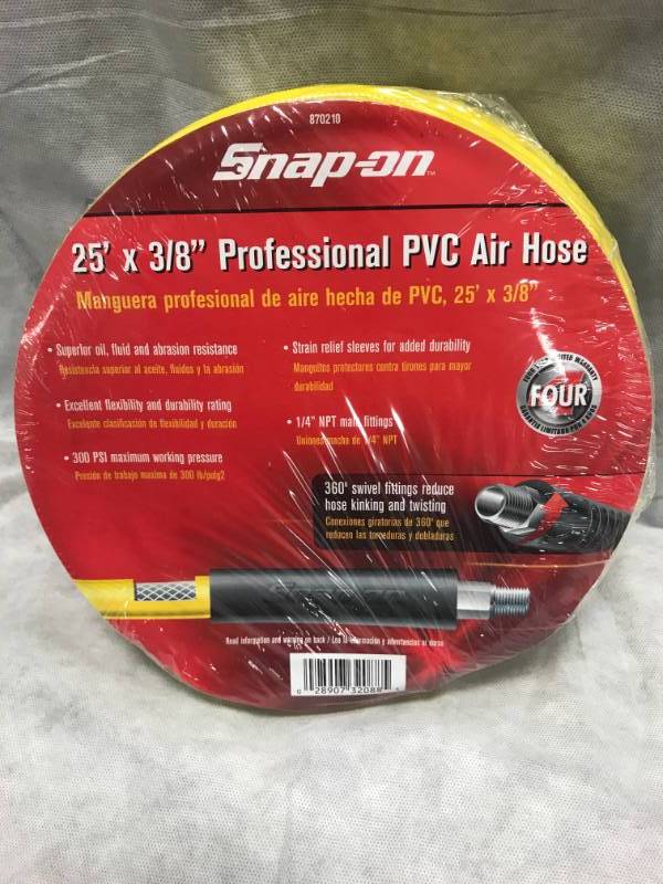 lot 52 image: Snap On 25 x 38 Professional Air Hose