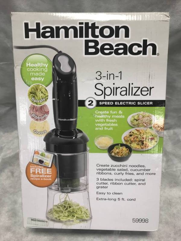 lot 64 image: Hamilton Beach 3 in 1 Spiralizer