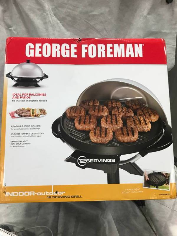lot 93 image: George Foreman Indoor Outdoor Grill