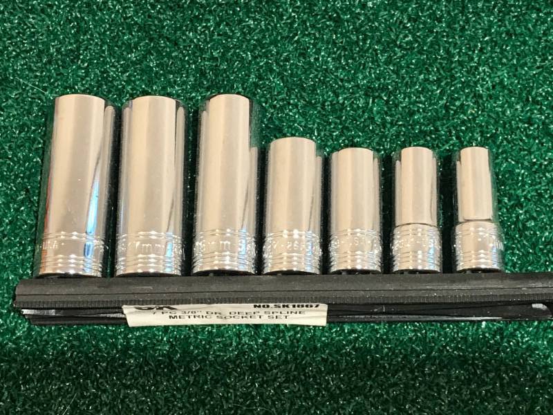 lot 97 image: SK Tools 7pc 38 dr Metric Impact Socket Set
