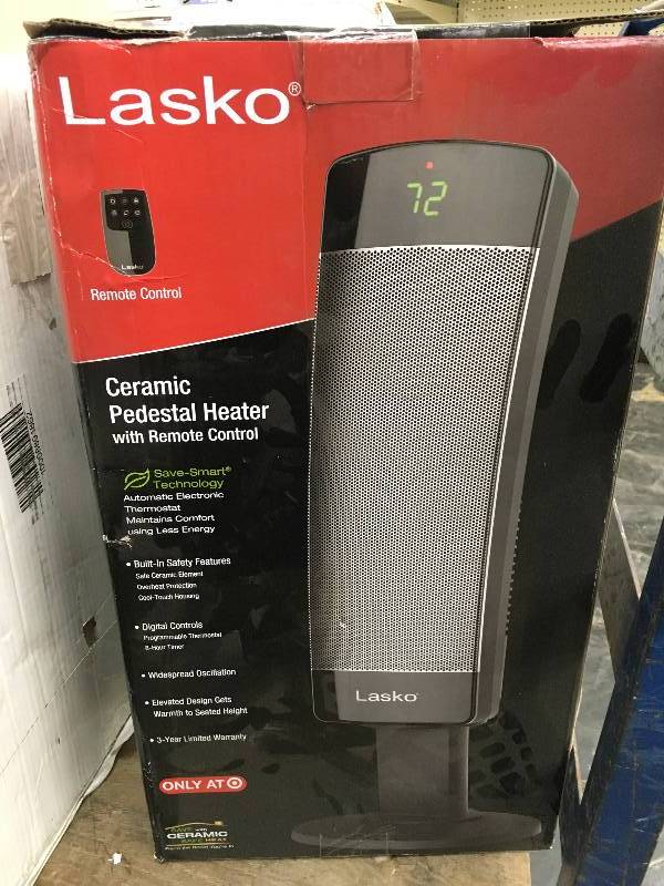 Lasko Digital Ceramic Tower Heater with Remote Control, Retail $49.99