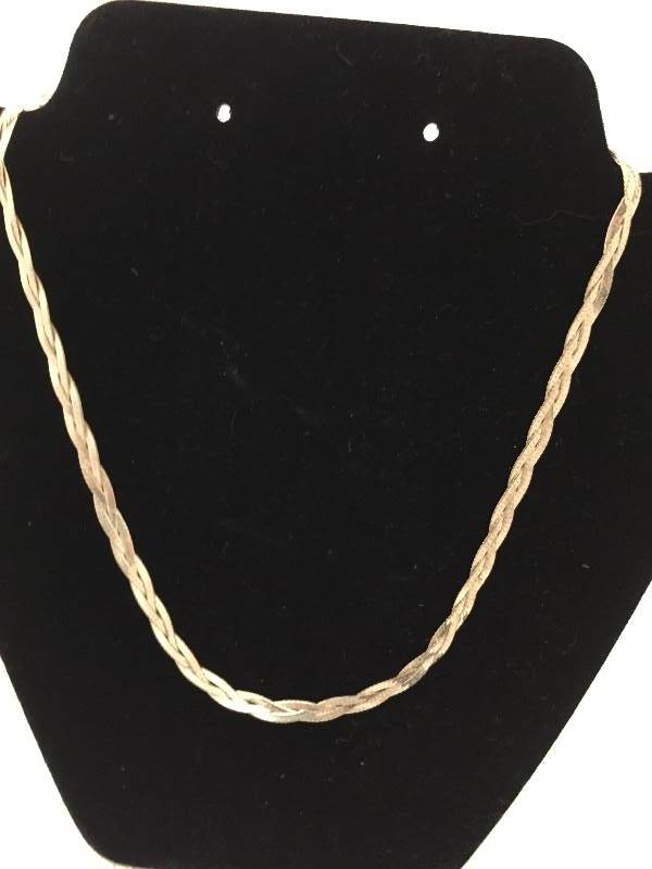Sterling Silver Braided Necklace