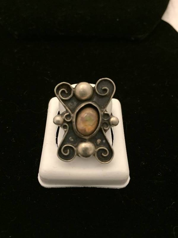 Sterling Silver & Opal Ring