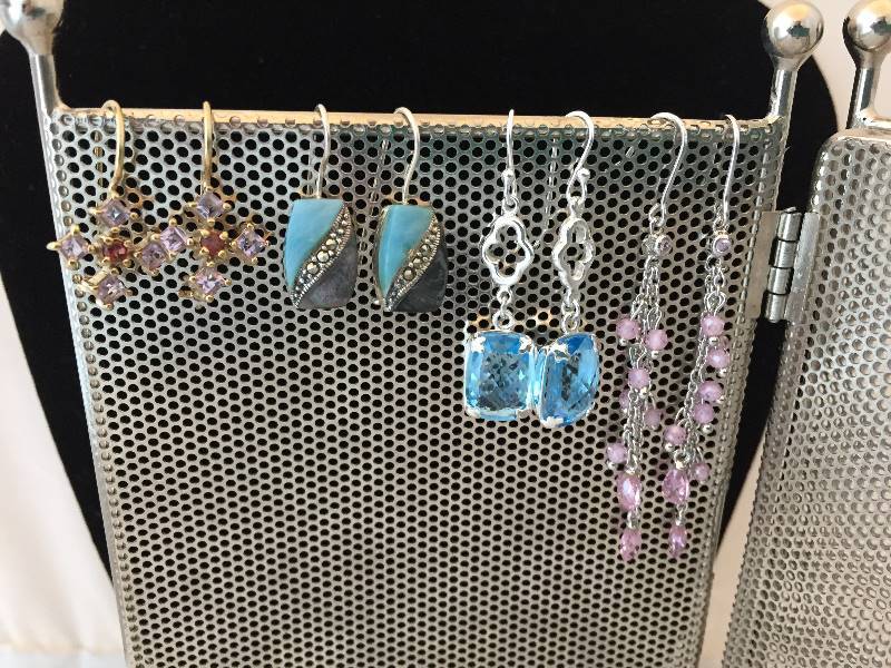 4 Pairs Sterling Silver Pierced Earrings