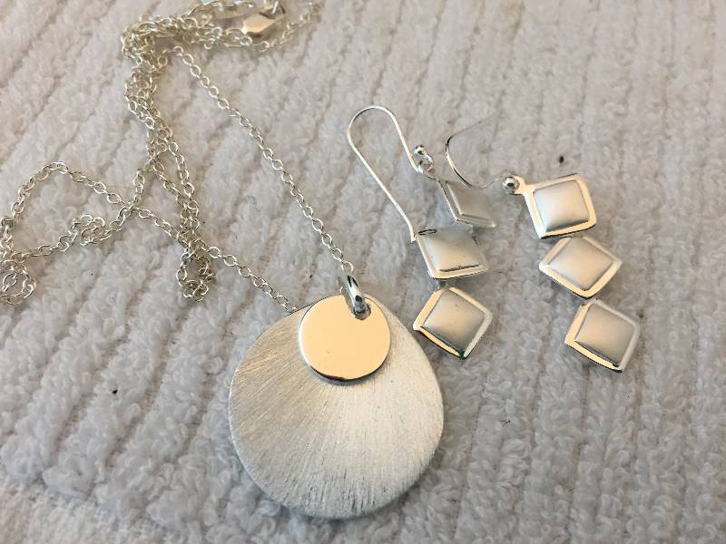 Sterling Silver Necklace & Earring Set