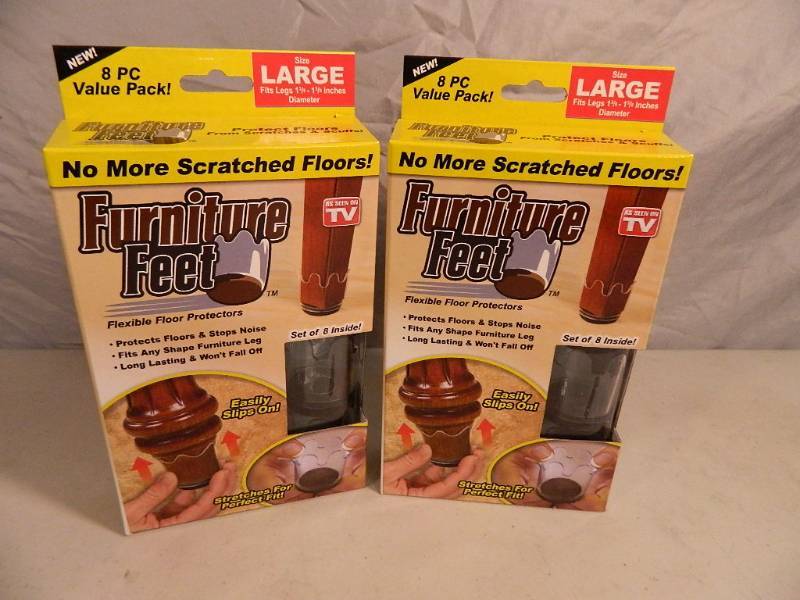 lot 27 image: 2 New Large Furniture Feet