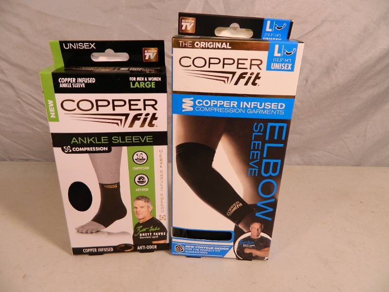 lot 40 image: 2 New Large Copper Fit Sleeves