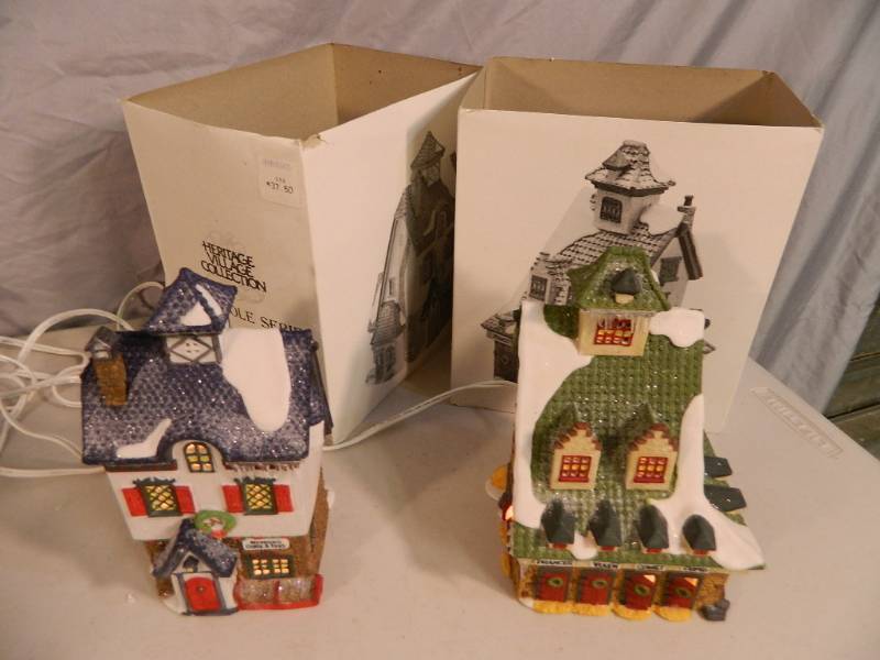 lot 81 image: Two Dept 56 North Pole Series Buildings