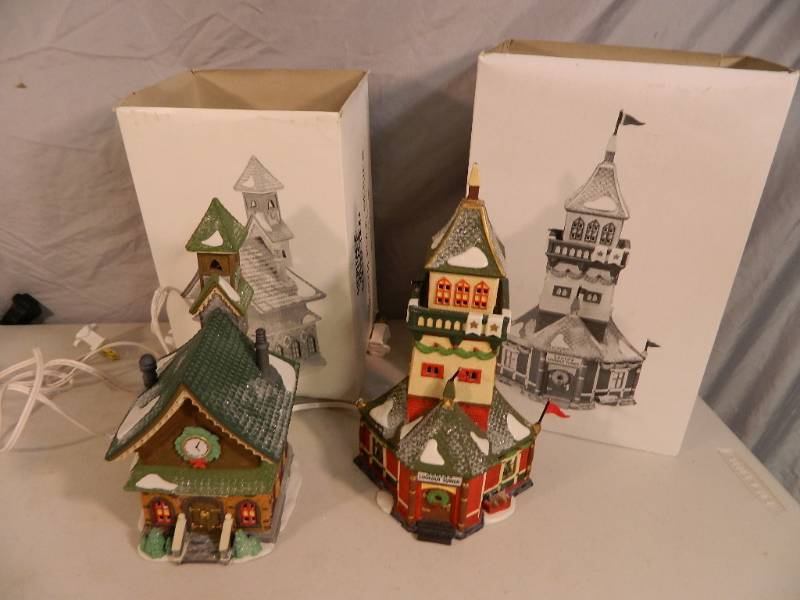 lot 97 image: Two Dept 56 North Pole Series Buildings