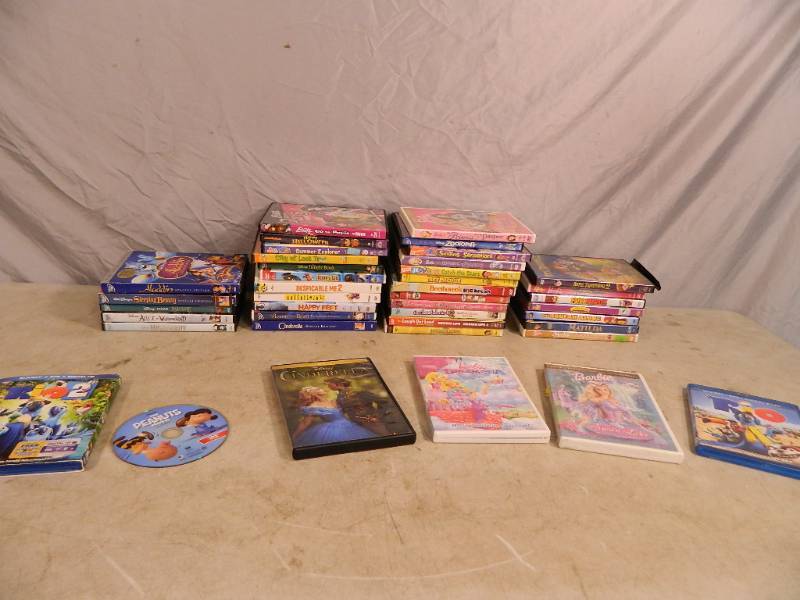 lot 119 image: Over 40 Kids Dvds and Blue Rays