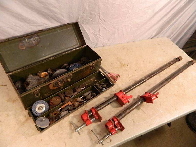 lot 160 image: Bar Clamps, Grinding Tools