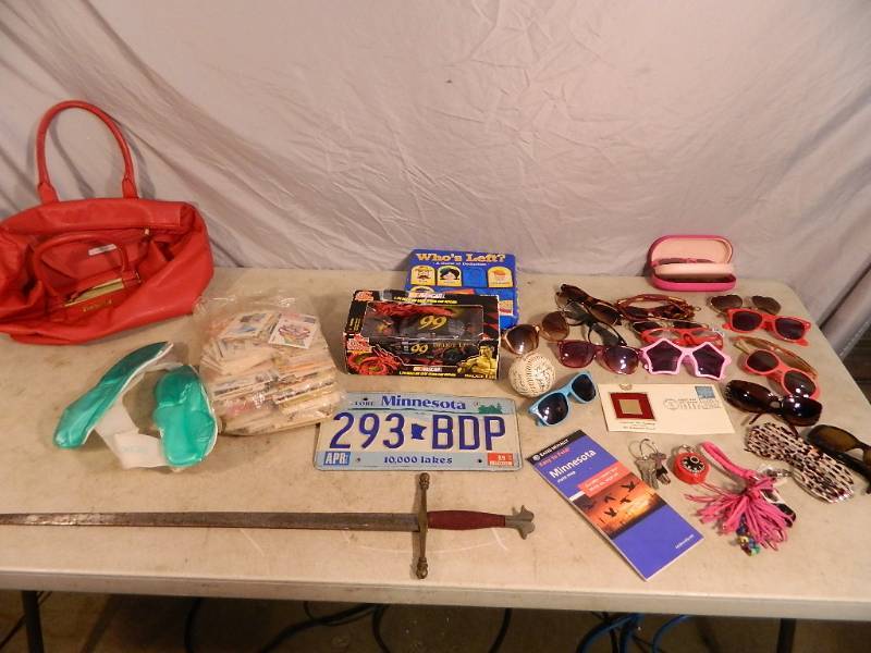 lot 185 image: Sword, Collectibles, Sunglasses, Etc