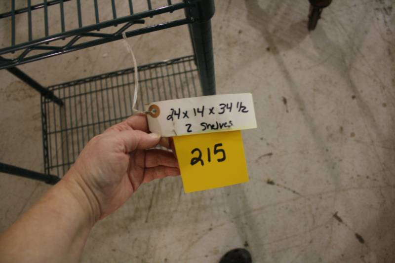 lot 215 image: Epoxy Coated Shelving