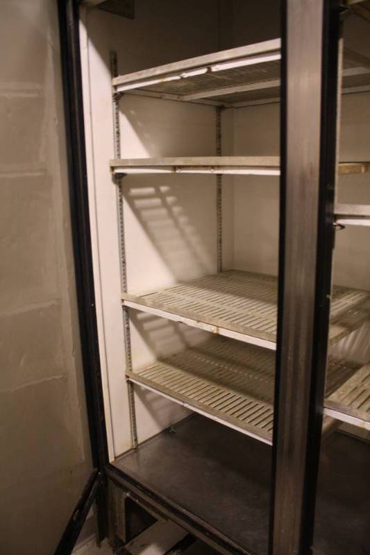 lot 9 image: True Stainless Steel 2 Door Reach-In Cooler - Model # TS-49 - 115 Volts - 13.2 Amp - 54.25 x 29.5 x 83.5 - NSF Runs Cools