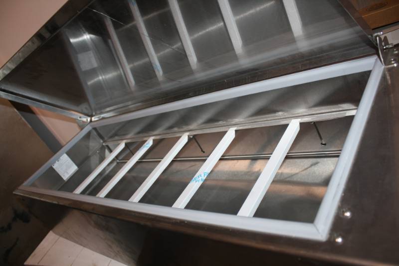 lot 12 image: Brand New Scratch N Dent- Silver King Stainless Steel Counter Top Prep Station - Model # SKPS12C1 - 115 Volts - 2.1 Amps - 57 x 16.5 x 11 - ETL Listed (NSF )Runs Cools
