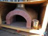 lot 2 image: Forno Classico Wood Fired Pizza Oven with 40x48x56 portable metal stand and slate New