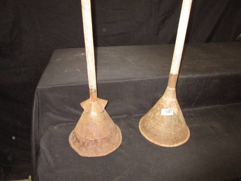 lot 20 image: 2 antique Clothes Plungers