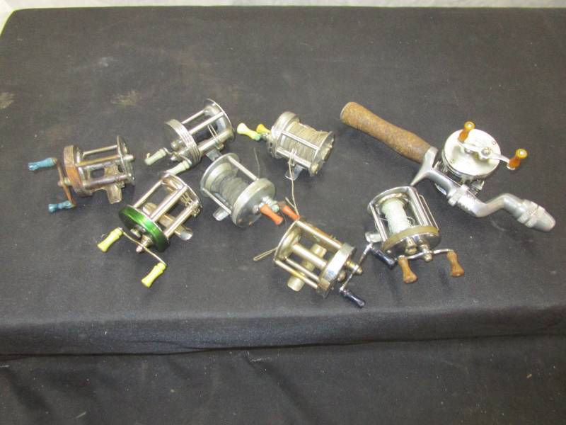 lot 50 image: Fishing Reels South Bend, J.C. Higgins, Shakespeare,Horrocks Ibbotson