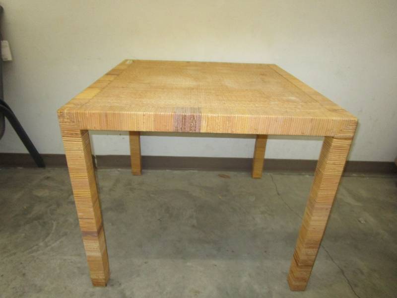 lot 69 image: Whicker Table very sturdy