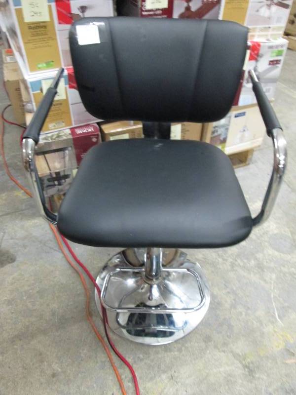 lot 2 image: Black Adjustable Stool open box Ret...