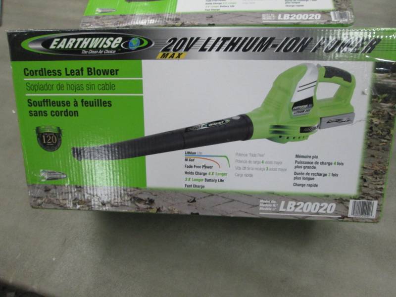lot 54 image: 20V Cordless Lithium Blower by Eart...
