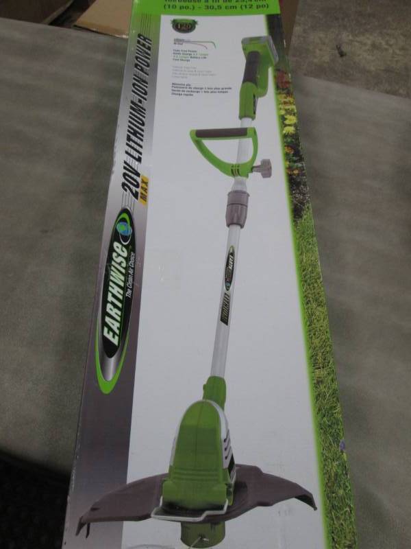 lot 57 image: Cordless String Trimmer open box, u...
