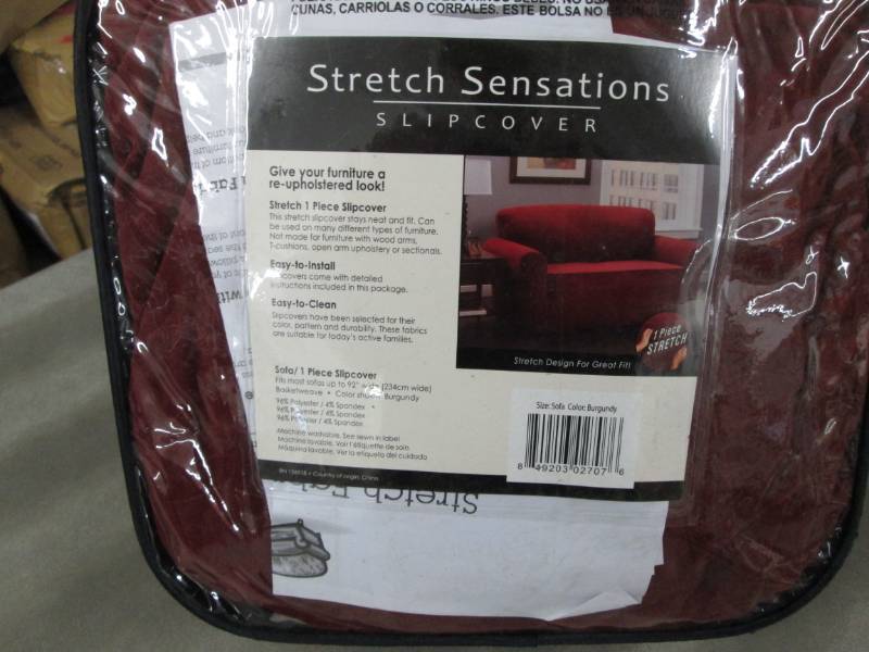 lot 132 image: Stretch Sensations Slipcover Sofa o...
