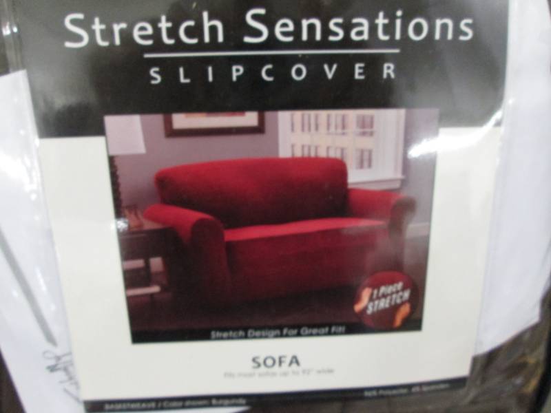 lot 134 image: Stretch Sensations Slipcover Sofa o...