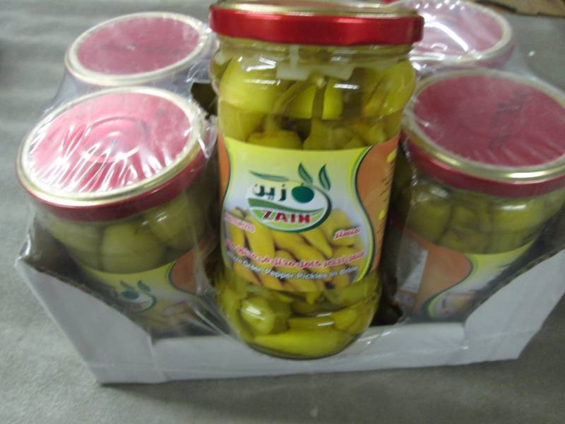 lot 170 image: Case of Zain 6 Jars Whole Green Pep...