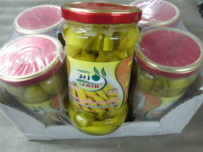 lot 171 image: Case of Zain 6 Jars Whole Green Pep...