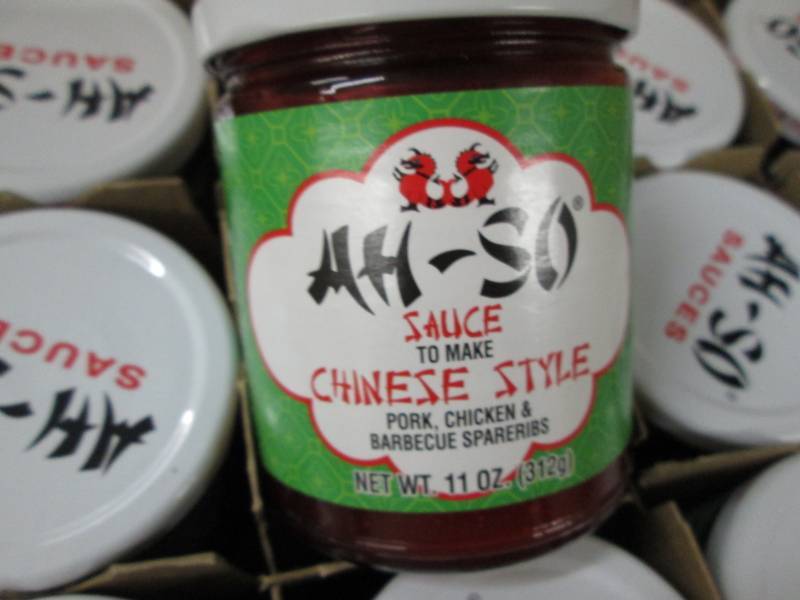 lot 173 image: 2 Cases of 12-11 oz Jars Ah-So Chin...