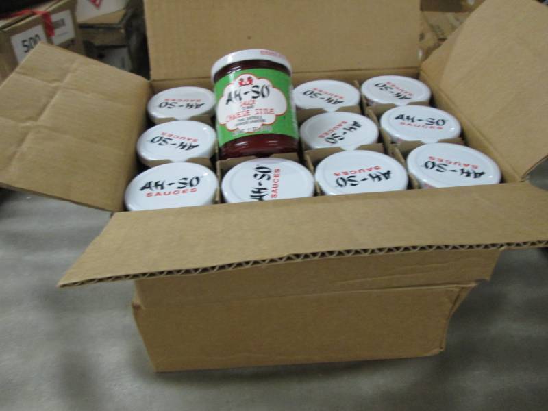 lot 175 image: 2 Cases of 12-11 oz Jars Ah-So Chin...