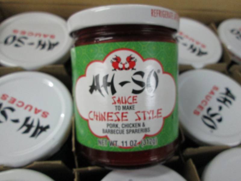 lot 176 image: 2 Cases of 12-11 oz Jars Ah-So Chin...