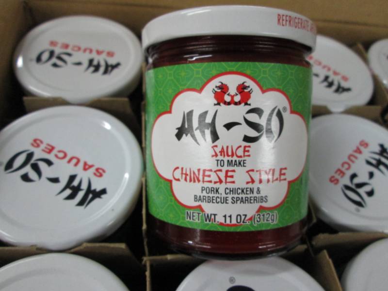 lot 177 image: 2 Cases of 12-11 oz Jars Ah-So Chin...