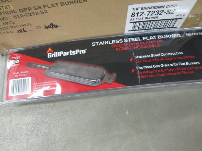 lot 204 image: Case of 6 Grill Parts Pro Stainless...