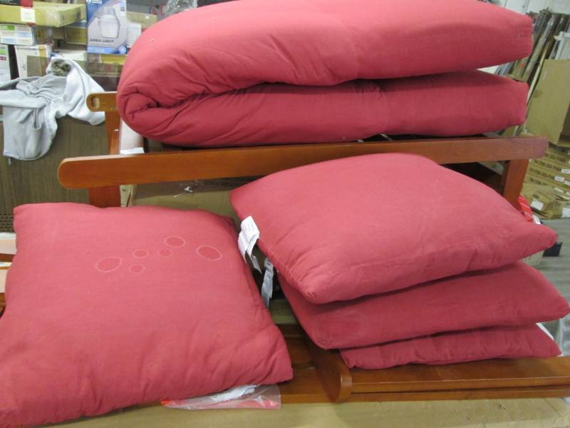 lot 233 image: Lounger Sofa Bed open box, similar ...