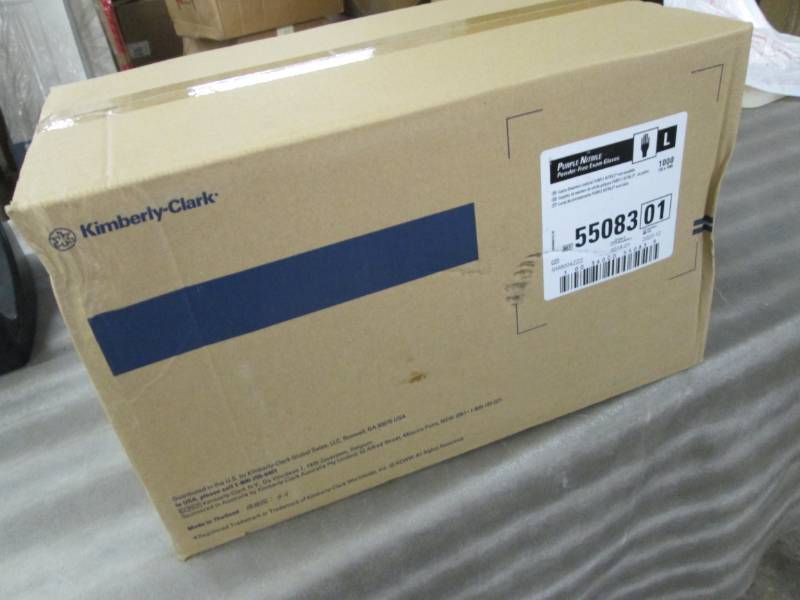 lot 253 image: Case of Kimberly Clark Large Purple...