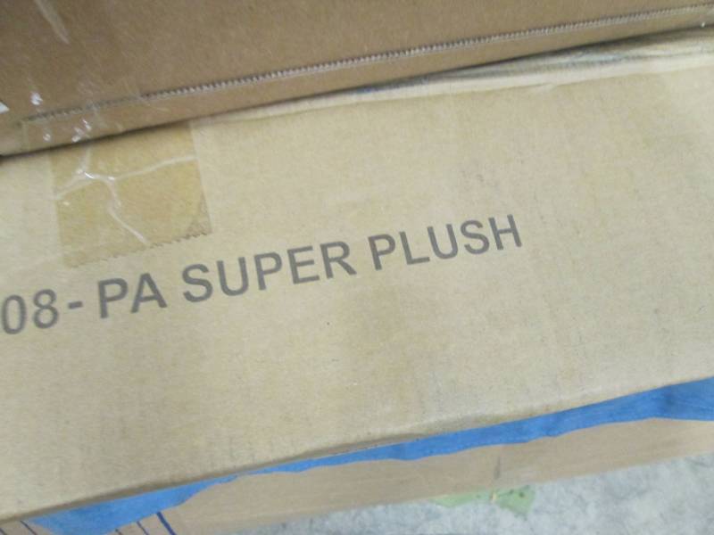 lot 260 image: Super Plush Sofa in Blue open box R...