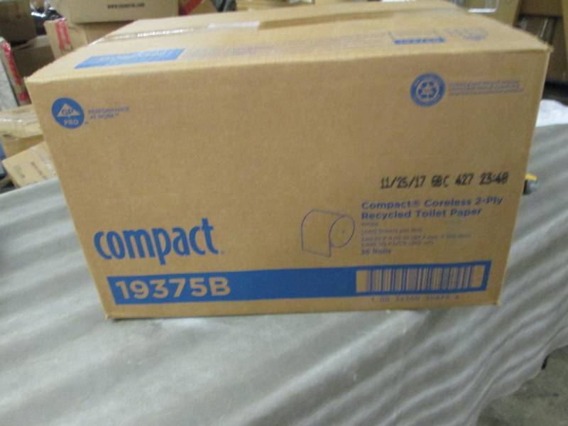 lot 275 image: Compact 2-Ply Coreless Toilet Pap...