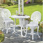 lot 83 image: 3-Piece Crown Resin Bistro Set open...