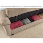 lot 259 image: Super Plush Sofa in Tan open box Re...