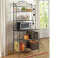 lot 10 image: Harvest Butterfly Bakers Rack open...