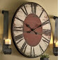lot 33 image: Distressed Oval Clock open box, unt...