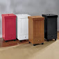 lot 36 image: Rolling Trash Bin in Red open box R...