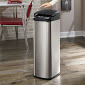 lot 43 image: Auto-Open Brushed-Finish Trash Bin ...