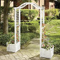 lot 56 image: Garden Arch with Planters open box ...