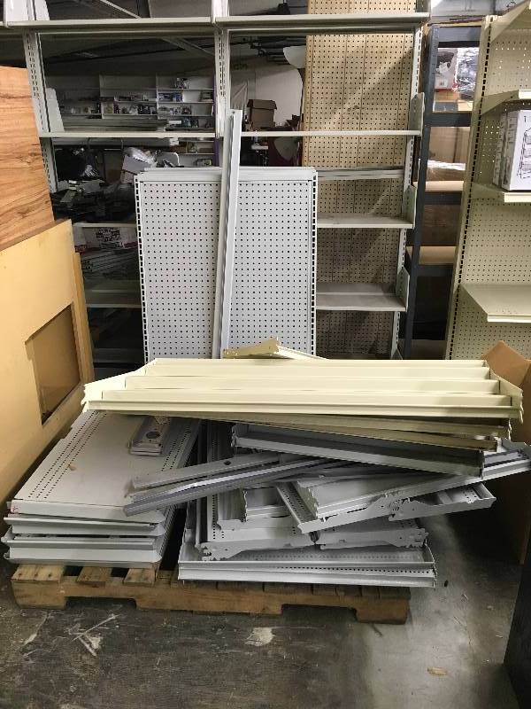 Misc metal Shelves
