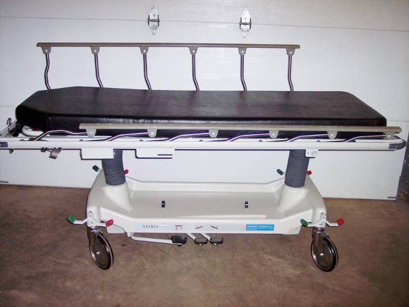 MSRP $6600 Steris Hausted 462EMCST Horizon Series Hydraulic High Low Treatment Table Surgical Stretcher EMT Gurney Trolley Hospital Transport Bed SchoolDaycare Nurses Office Ink Tattoo 500 lb Capacity